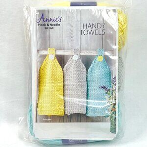 Annies Hook & Needle Club Crochet Handy Towels Kit  #HNK954 (2019) - New